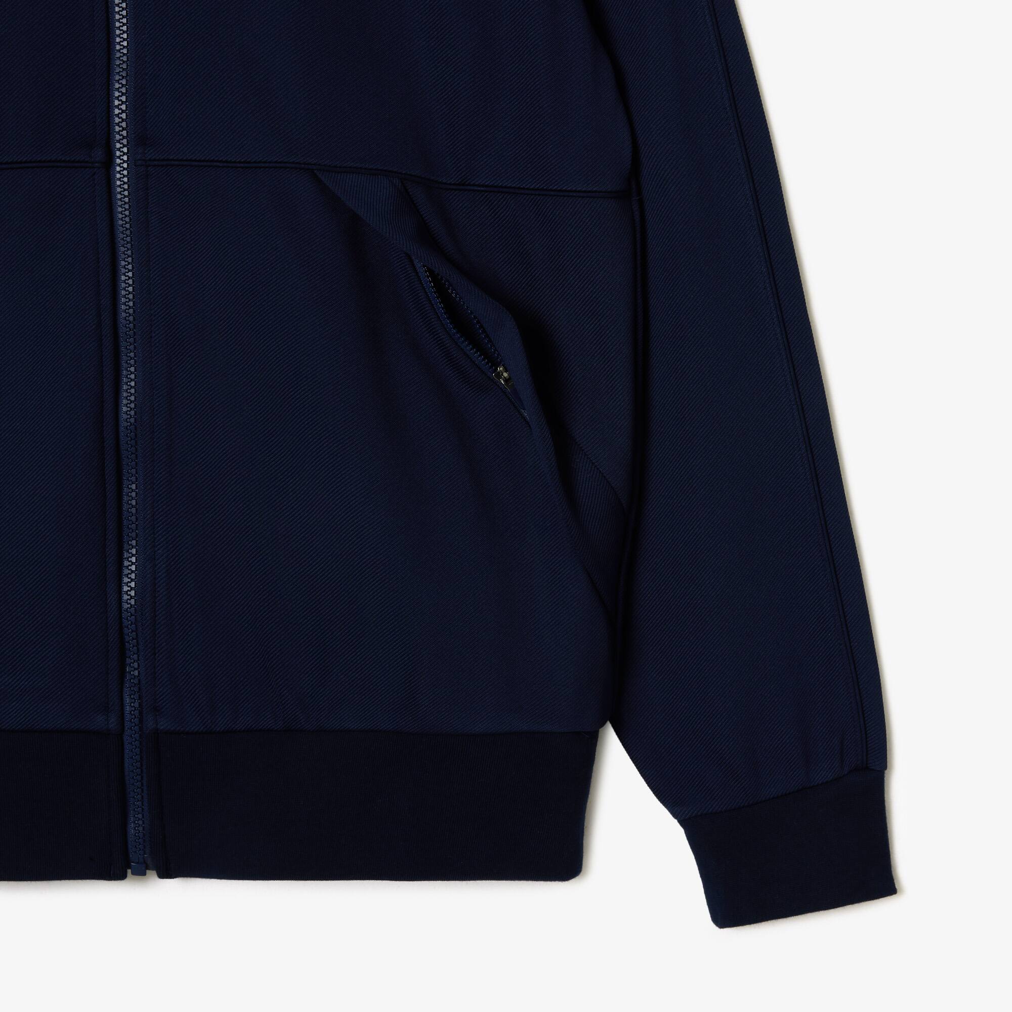 トップス 90s evis zip up trainer/sweat navy Lacoste Zip-up sweatshirt - navy blue/dark blue - Zalando.co.uk