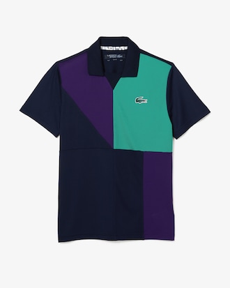 Polo SPORT Color-Block en piqu&eacute; de secado r&aacute;pido para hombre