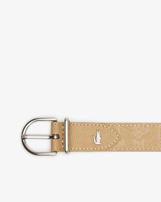 Cintur&oacute;n con hebilla y leng&uuml;eta de lona con monograma The Blend para mujer