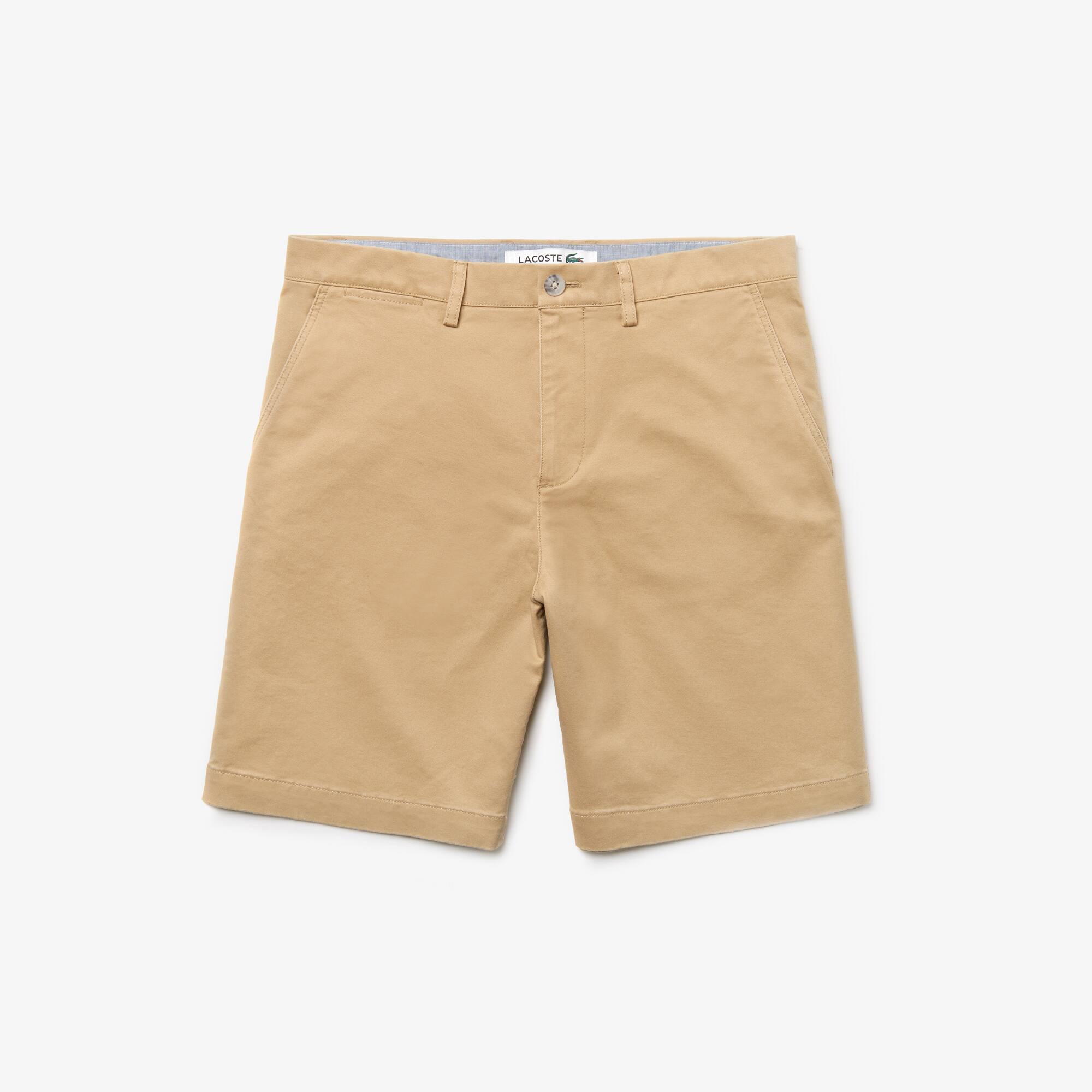 Men's Regular Fit Cotton Gabardine Bermuda Shorts