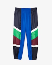 Men's Mixed Material Colorblock Sweatpants