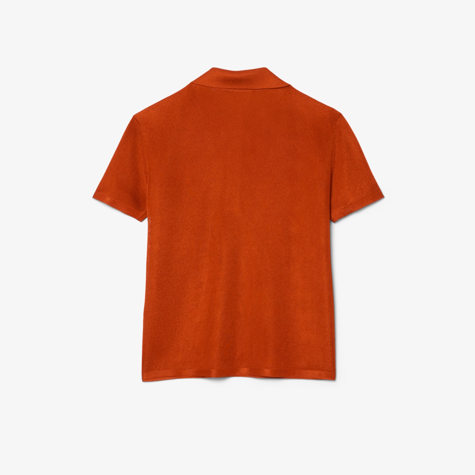 Runway Slim Fit Satin Piqué Polo Shirt