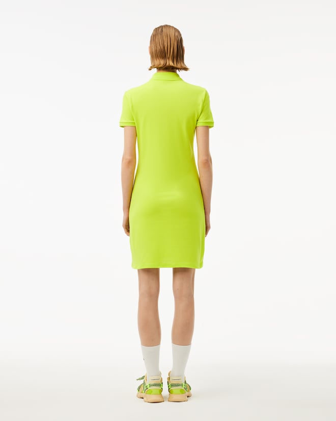 Women's Slim Fit Stretch Mini Piqué Polo Dress