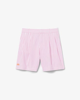 Stretch Oxford Striped Bermuda Shorts