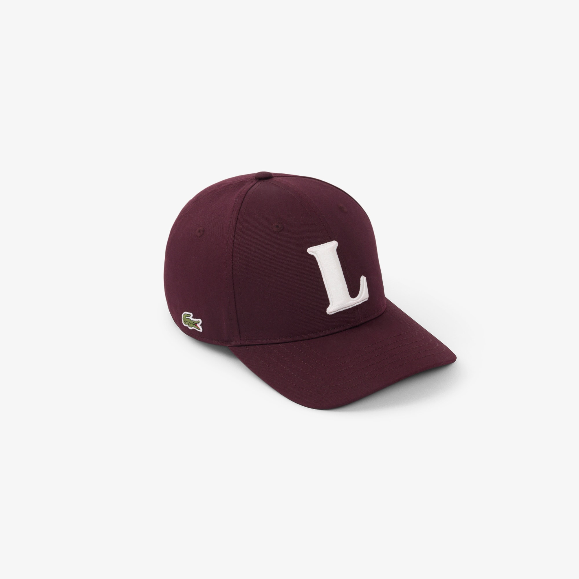 Lacoste Unisex 3d Embroidered Baseball Cap In Brown