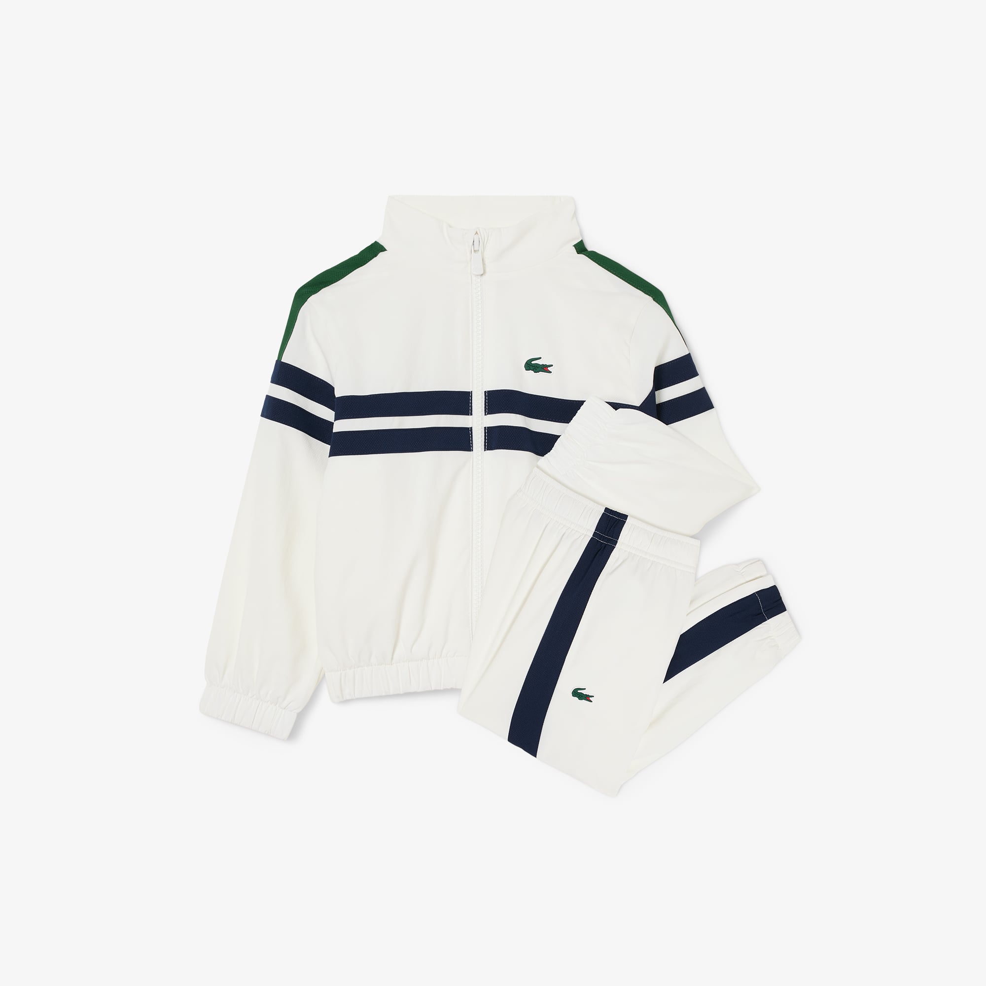Lacoste Boys' Ultra Dry Abrasion-resistant Sport Tracksuit - 4 Years In White