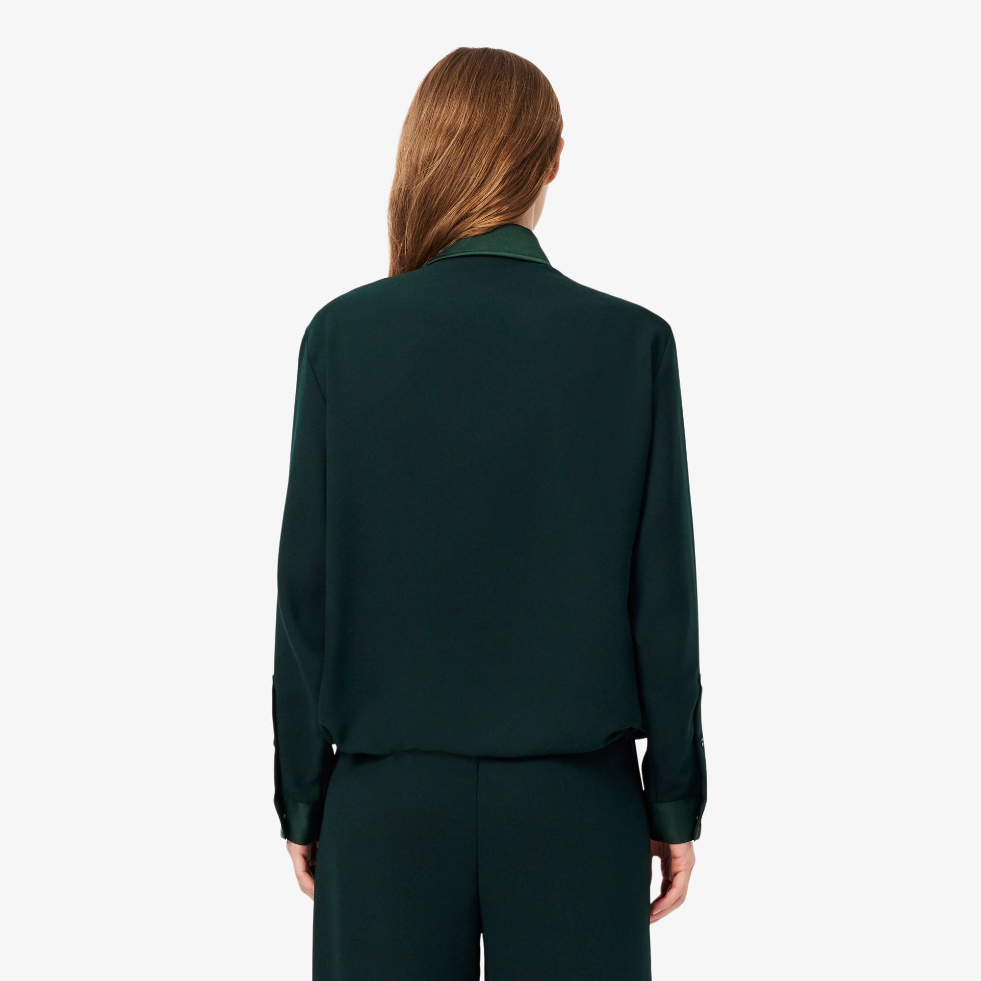 Oversized Satin Accent Shirt - T-Shirts & Tops - New In 2026 | Lacoste