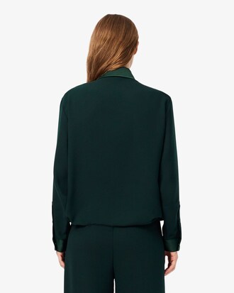 Oversized Satin Accent Shirt