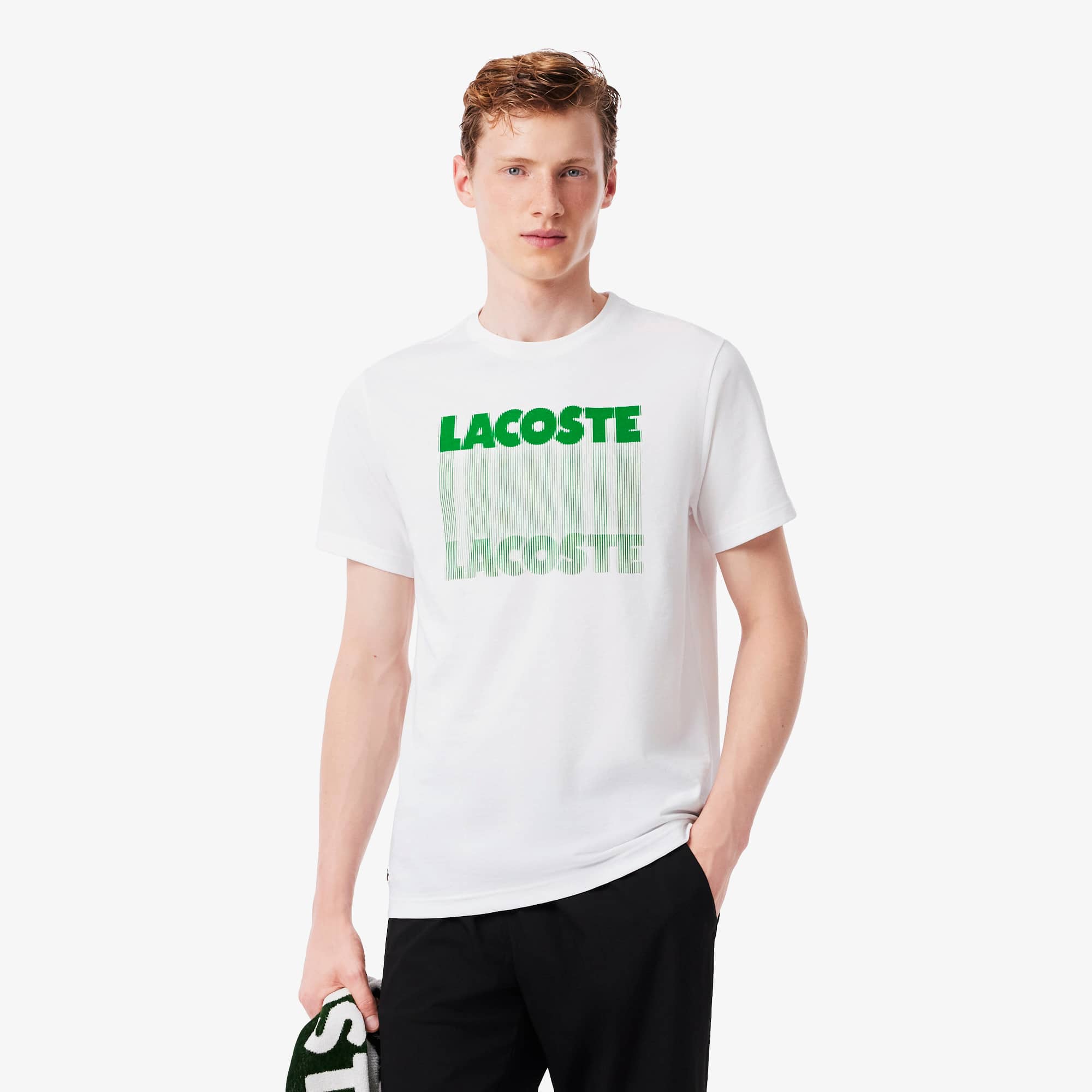 Lacoste Men's Ultra Dry Printed Sport T-Shirt