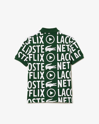 Polo enfant Lacoste x Netflix en coton biologique