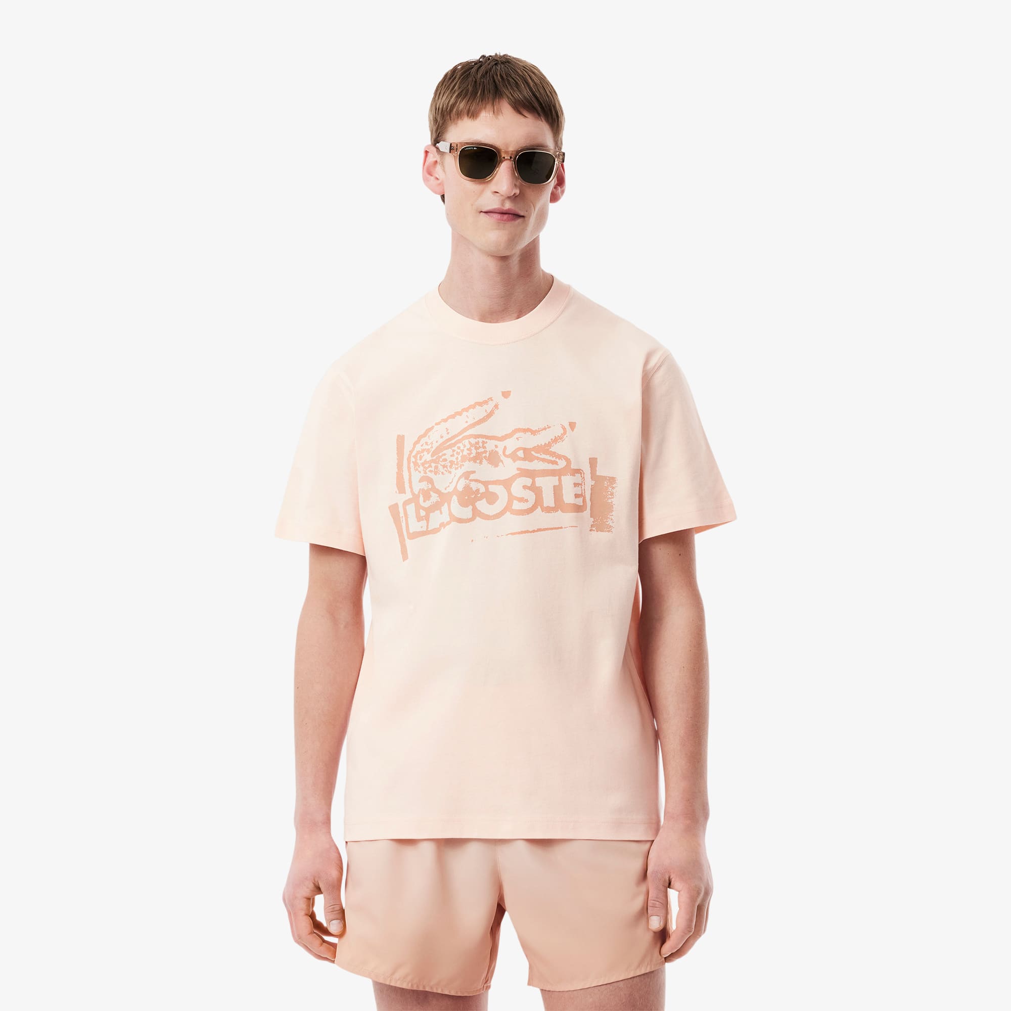 Men's Printed Cotton Jersey T-Shirt - T-shirts - New In 2026 | Lacoste