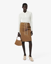 Runway Wool Blend Cargo Skirt