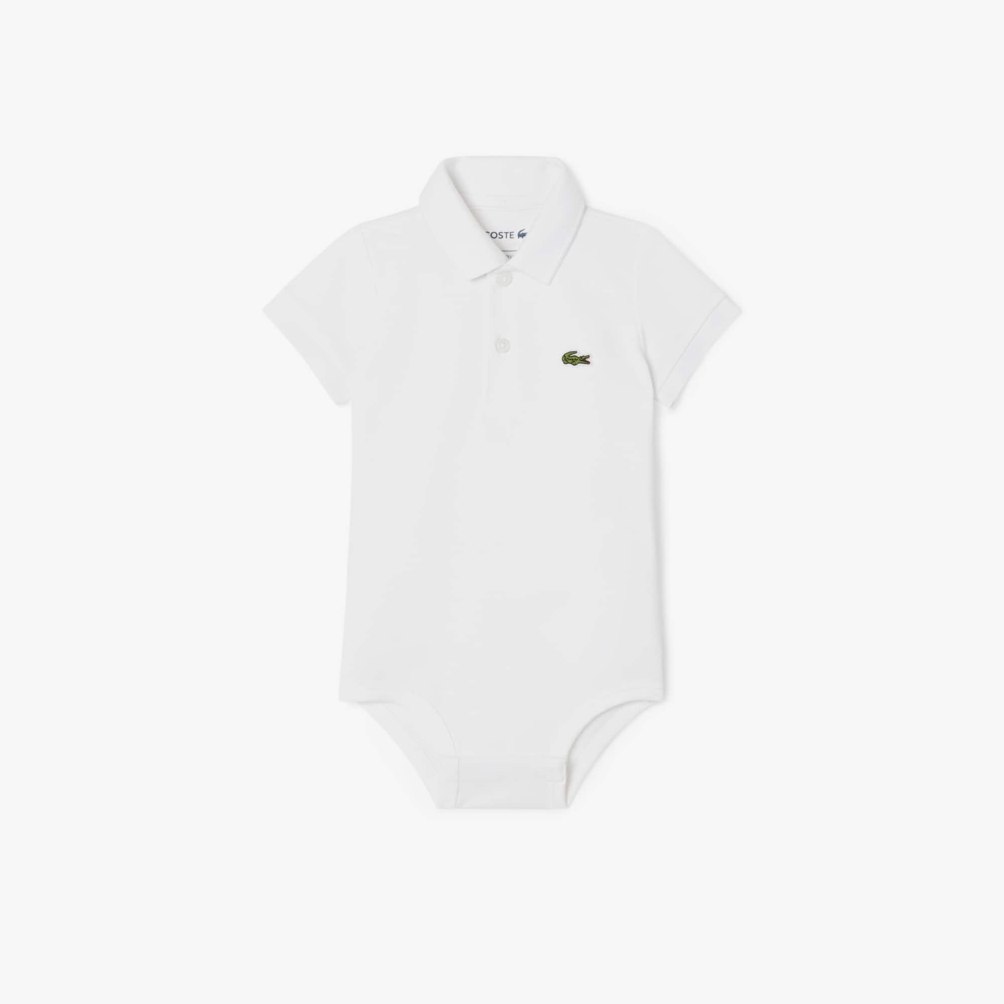 Lacoste Babies' Petit Piqué Onesie - 3m In White