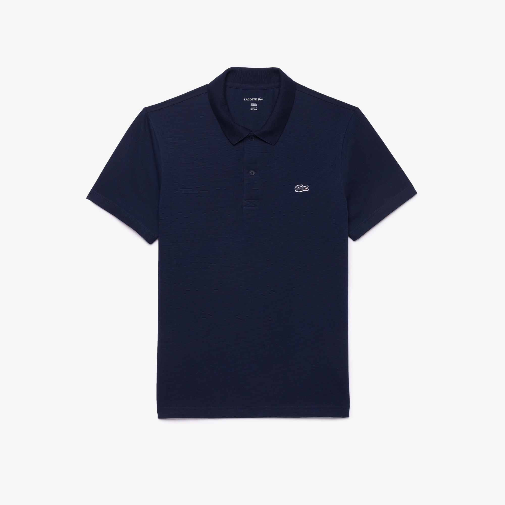 Lacoste Men's Regular Fit Long Sleeve Cotton Blend Polo - S - 3 In Blue