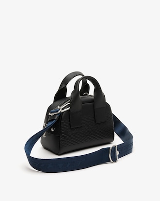 Mini Bowling Bag in Split Calfskin Leather