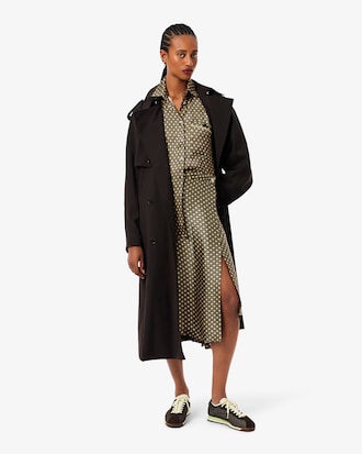 Oversized Printed Satin Shirt