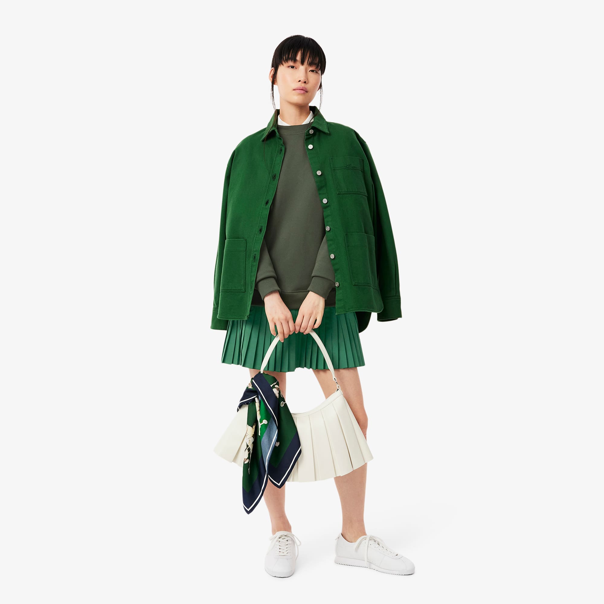 Women's Pleated Sweatshirt Dress - Dresses - New In 2026 | Lacoste