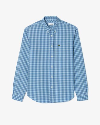 Men's Regular Fit Plaid Poplin Shirt