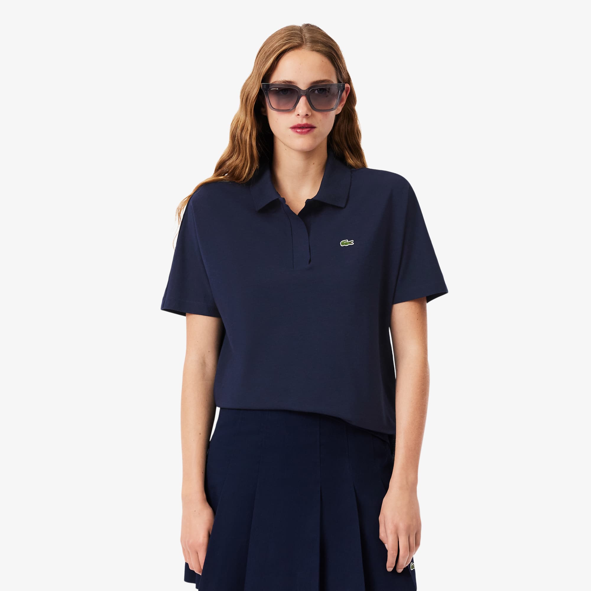 Lacoste Women's Relaxed Fit Piqué Polo