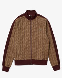 Unisex Lacoste L!VE Monogram Patterned Jacquard Zip Jacket