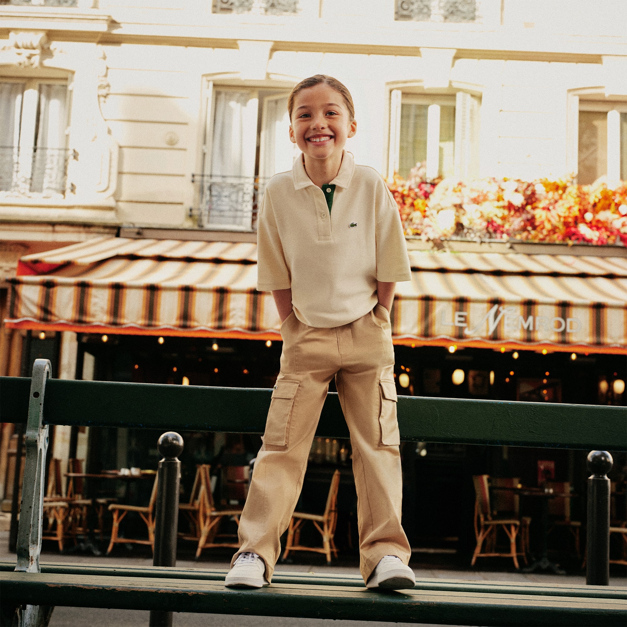 Girls' Oversized Piqué Polo
