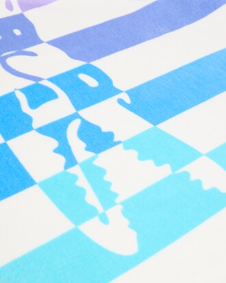 Striped Croc Beach Towel