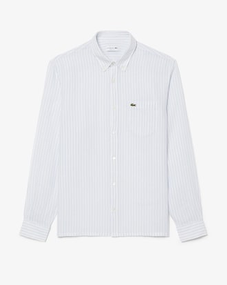 Men's Regular Fit Striped Linen Shirt