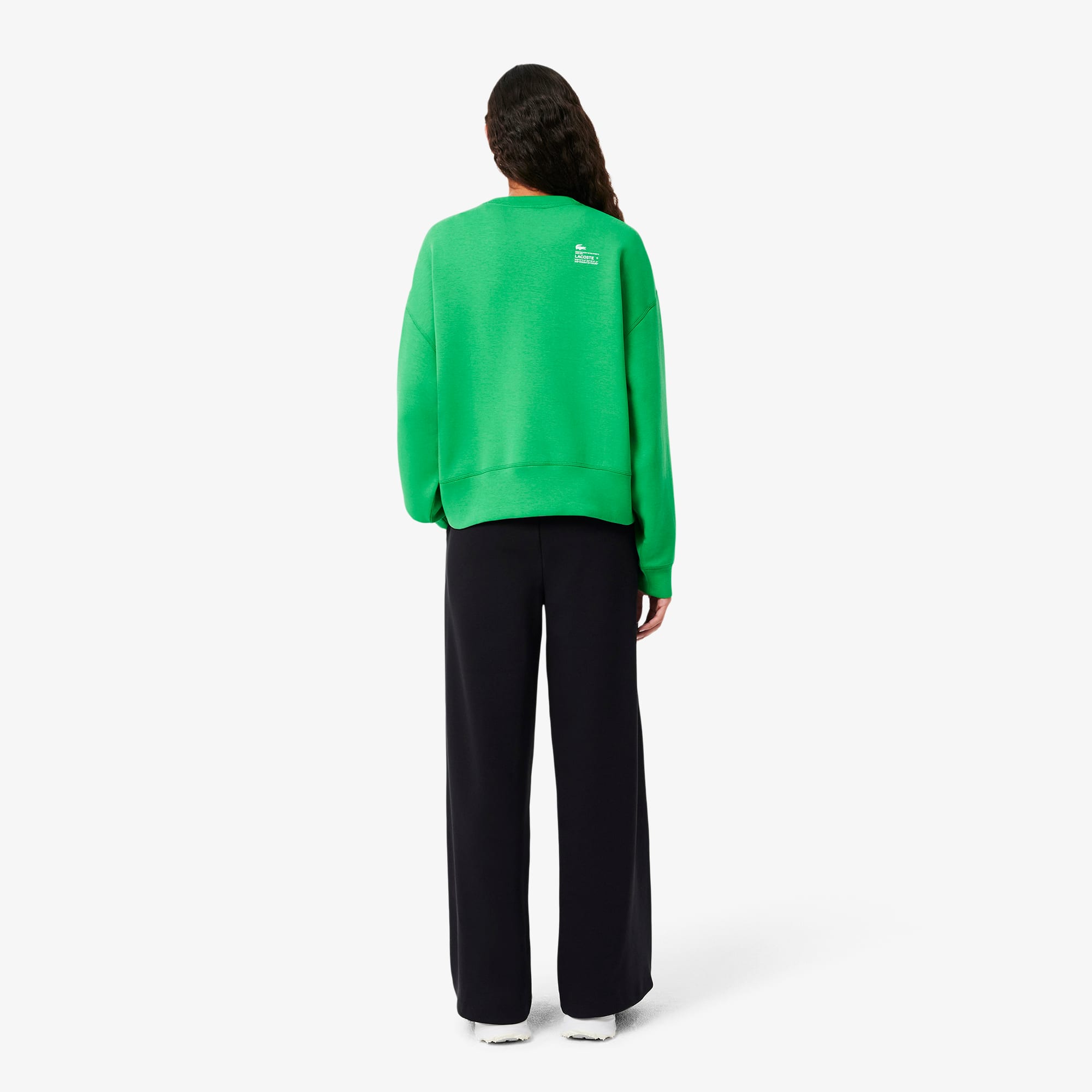 パンツ LACOSTE Women Straight Pants XF9313 525 Blue Women's Flared Monogram Sweatpants - Pants & Leggings - New