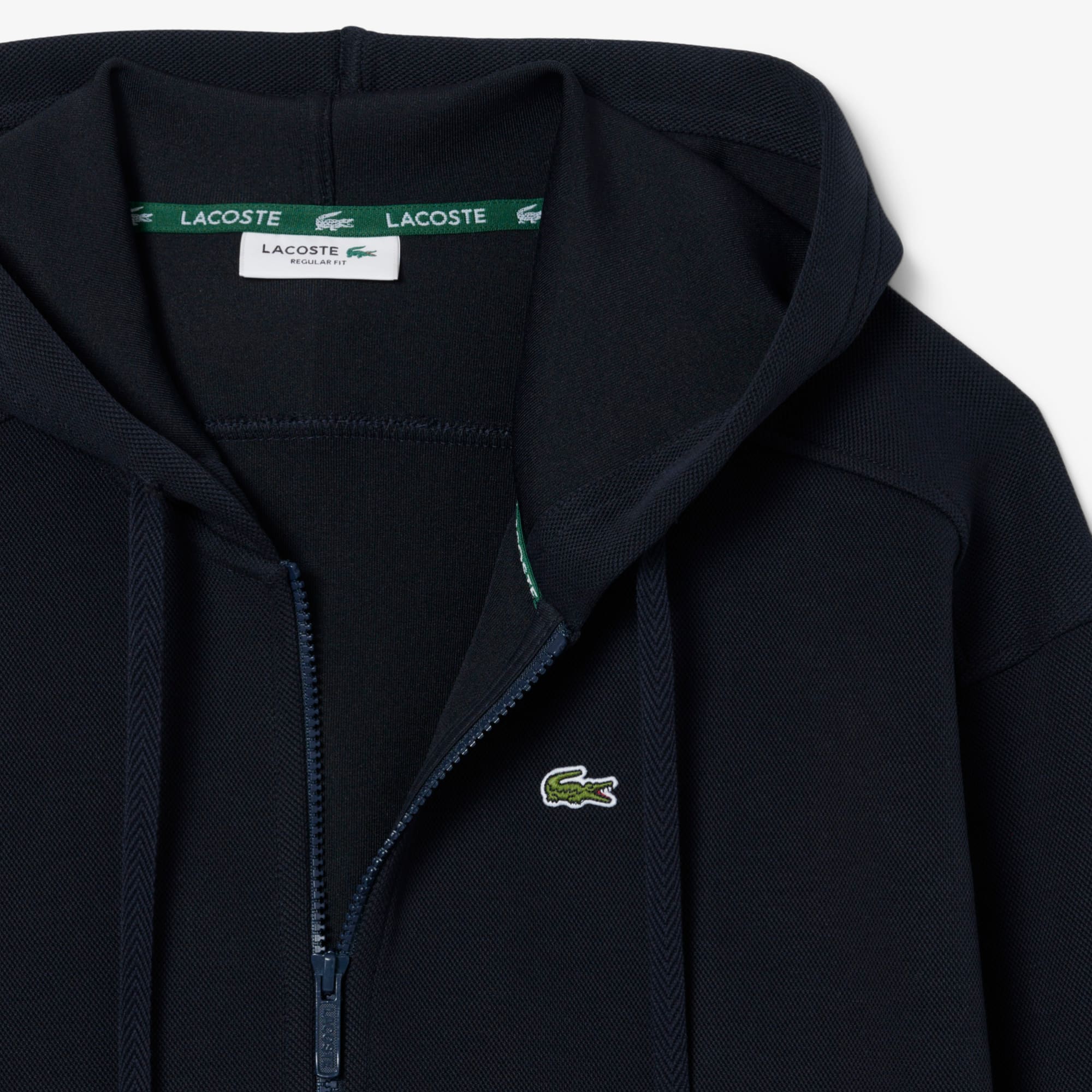 Women's Zip-Up Piqué Hoodie - Sweaters & Sweatshirts - New In 2026