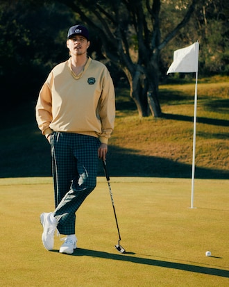 Men's Loose Fit Golf Windbreaker Sweatshirt