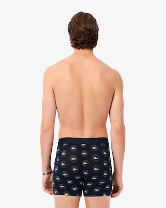 Men's Printed Stretch Cotton Boxer Briefs