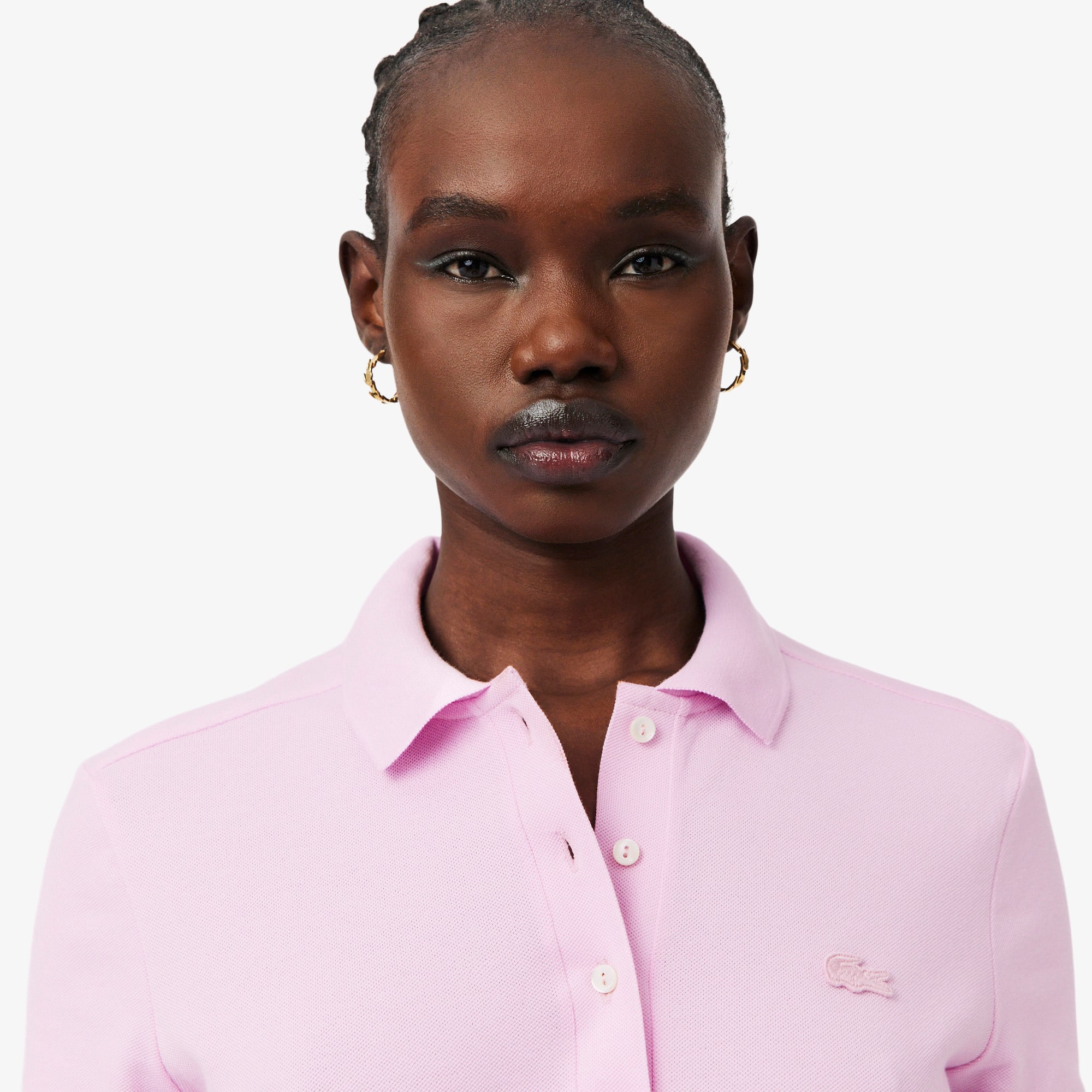Women's L.12.D Slim Fit Stretch Mini Piqué Polo - Polo Shirts