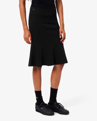 Women's 3D Ribbed Midi Skirt