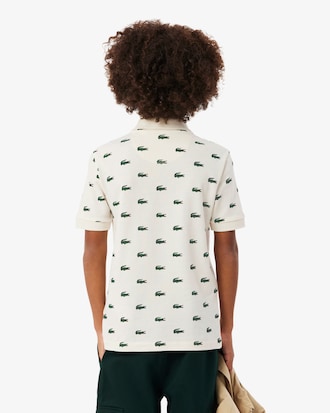 Boys' Printed Petit Piqu&eacute; Polo
