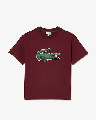 Kids' Crocodile Print Cotton T-Shirt 