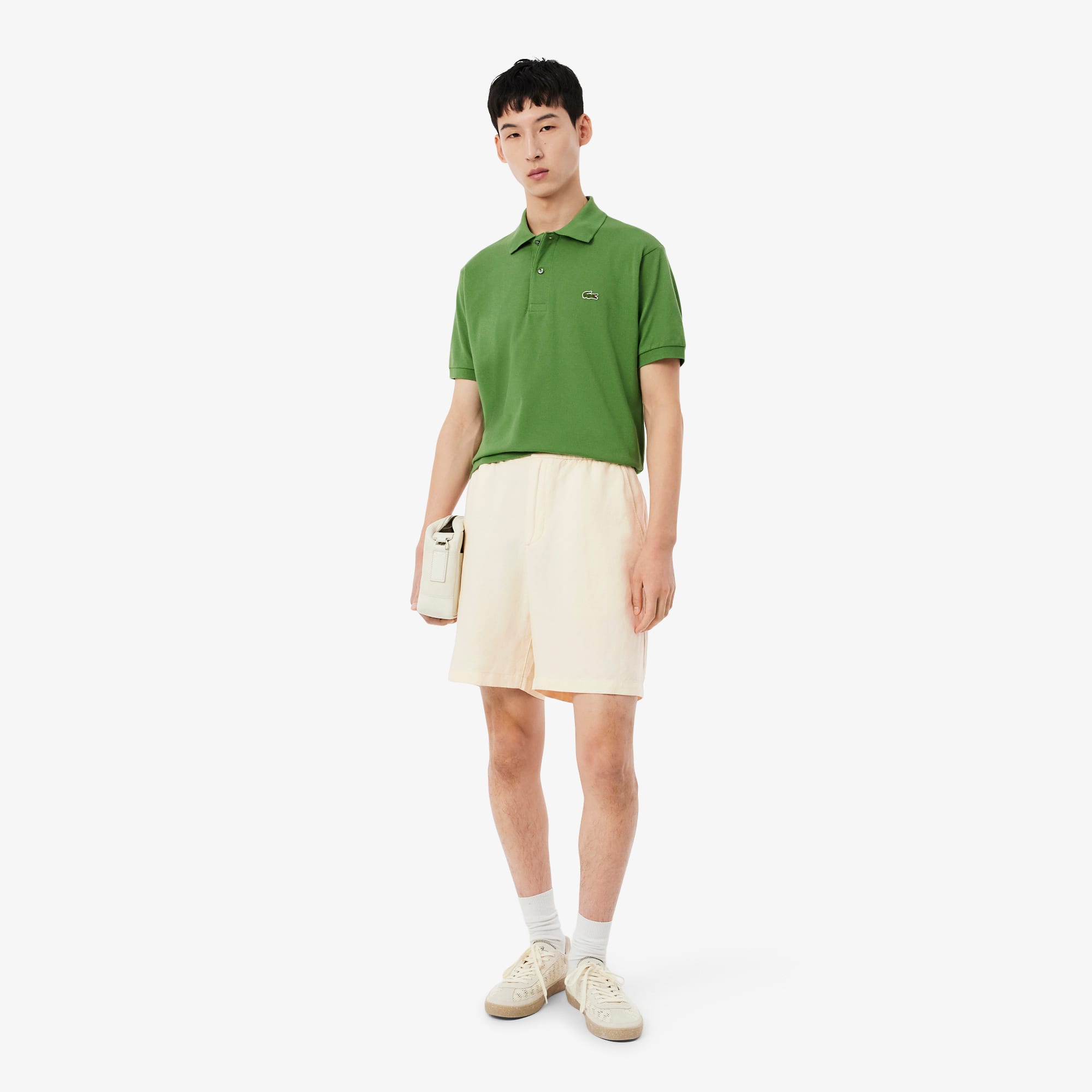 Lacoste Regular Fit Linen Blend Twill Shorts