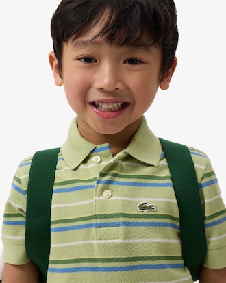 Contrast Stripe Petit Piqu&eacute; Polo