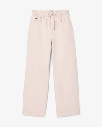 Jeans de mezclilla de pierna ancha para mujer