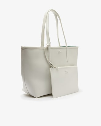 Anna Reversible Striped Petit Piqu&eacute; Tote