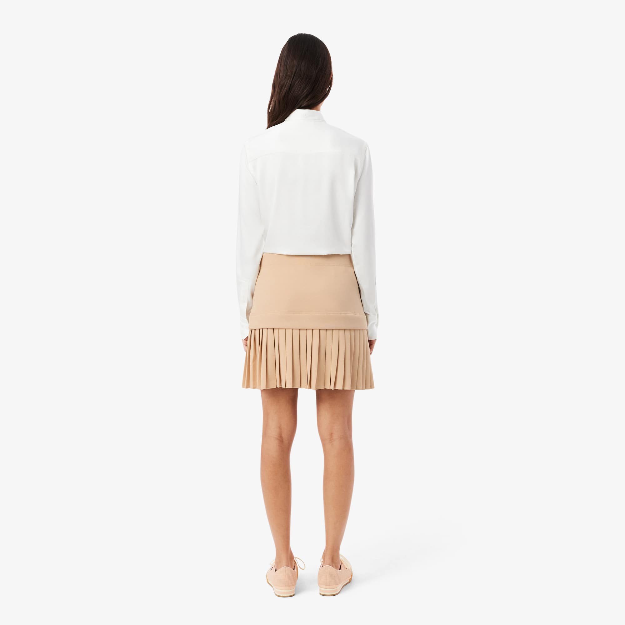 Pleated Cotton Skirt