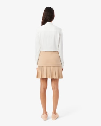 Pleated Cotton Skirt