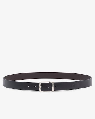 Smooth Leather Belt & Buckle Gift Set