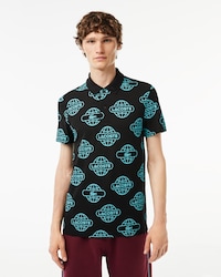 Movement Polo de piqué ultraligero con estampado de globo terráqueo