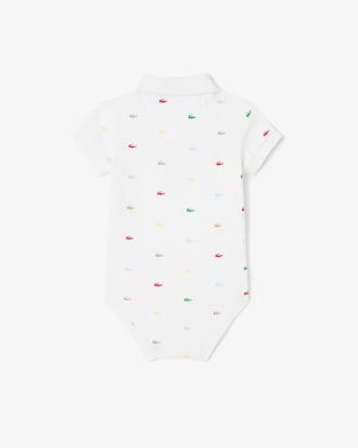 Infants’ Crocodile Print Piqué Onesie