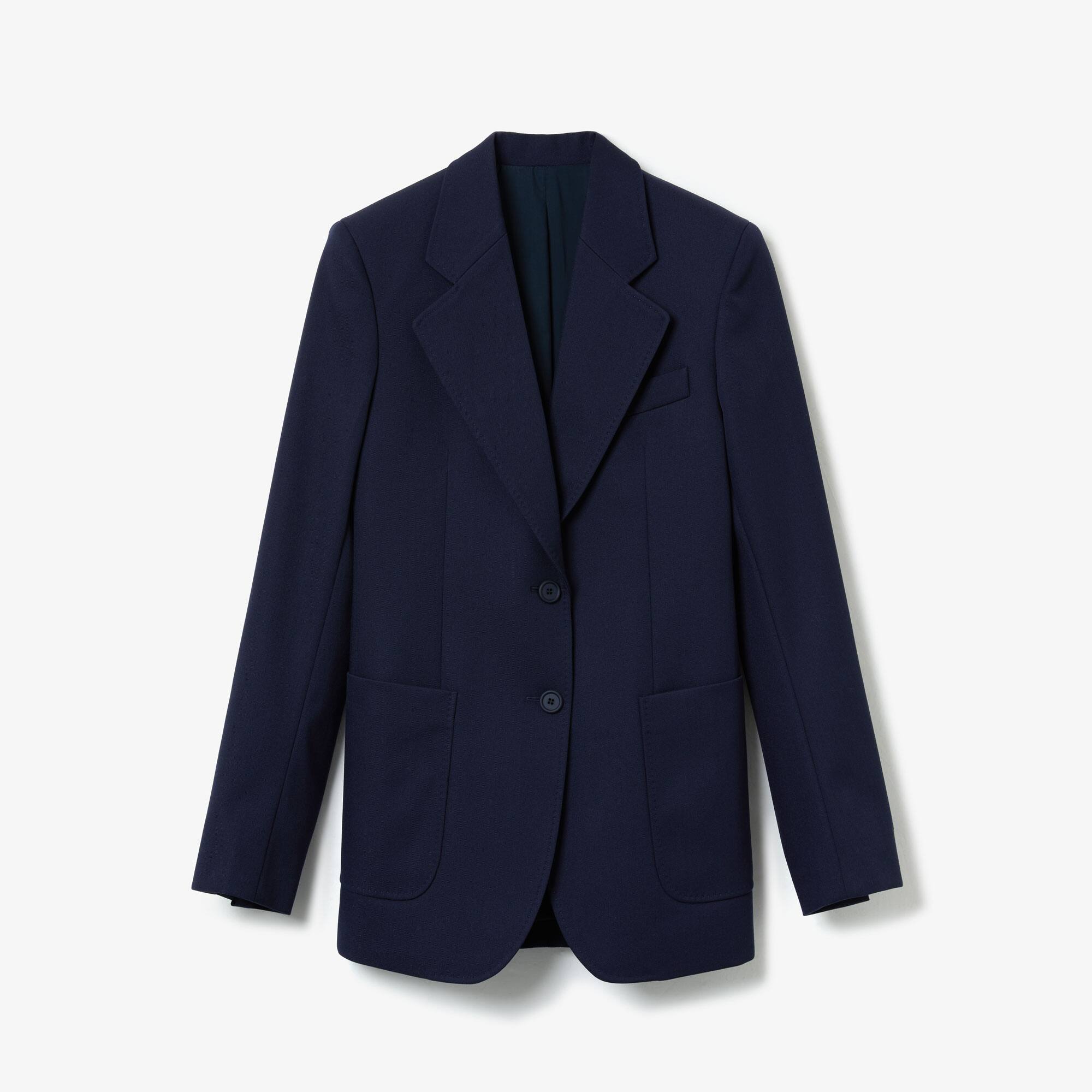 wool blend blazer womens