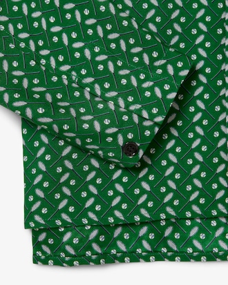 Runway Regular Fit Printed Satin Shirt