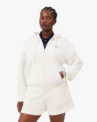Women's Zip-Up Piqu&eacute; Hoodie