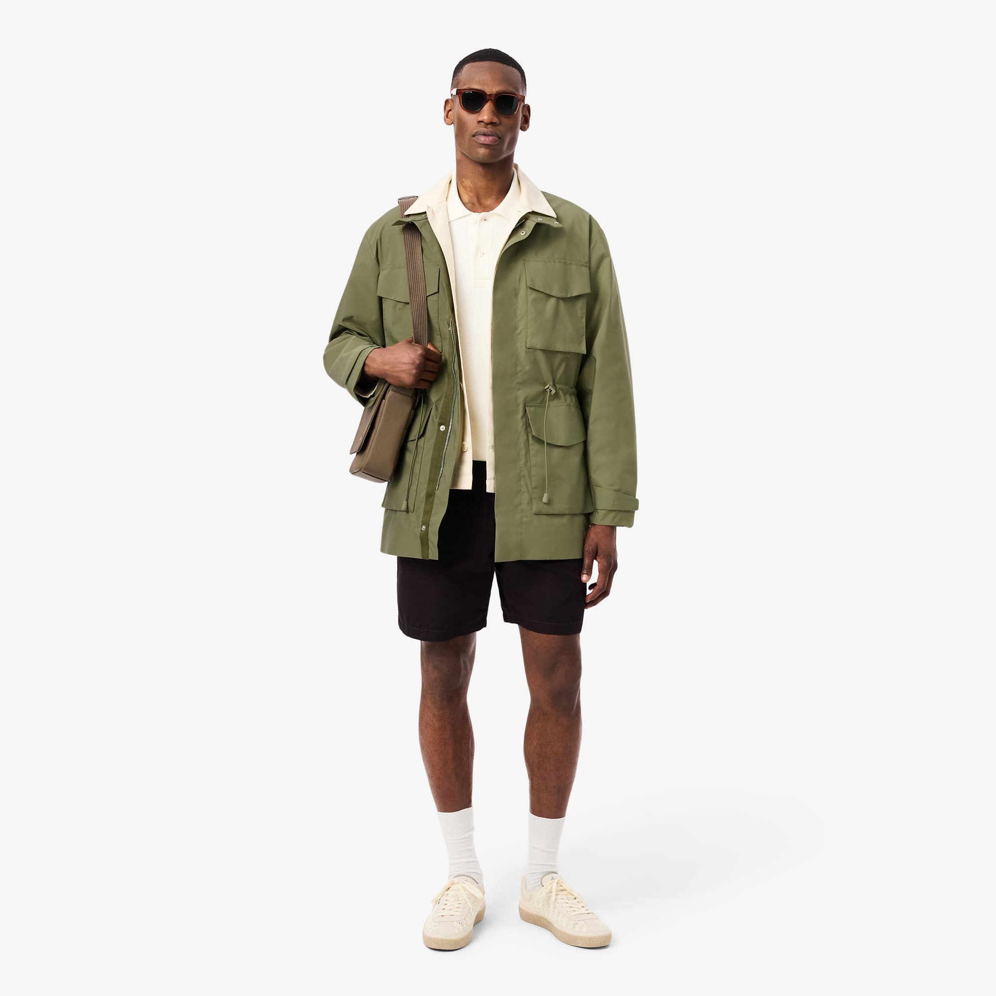 Mid-Length Water-Repellent Windbreaker Jacket - Jackets & Coats