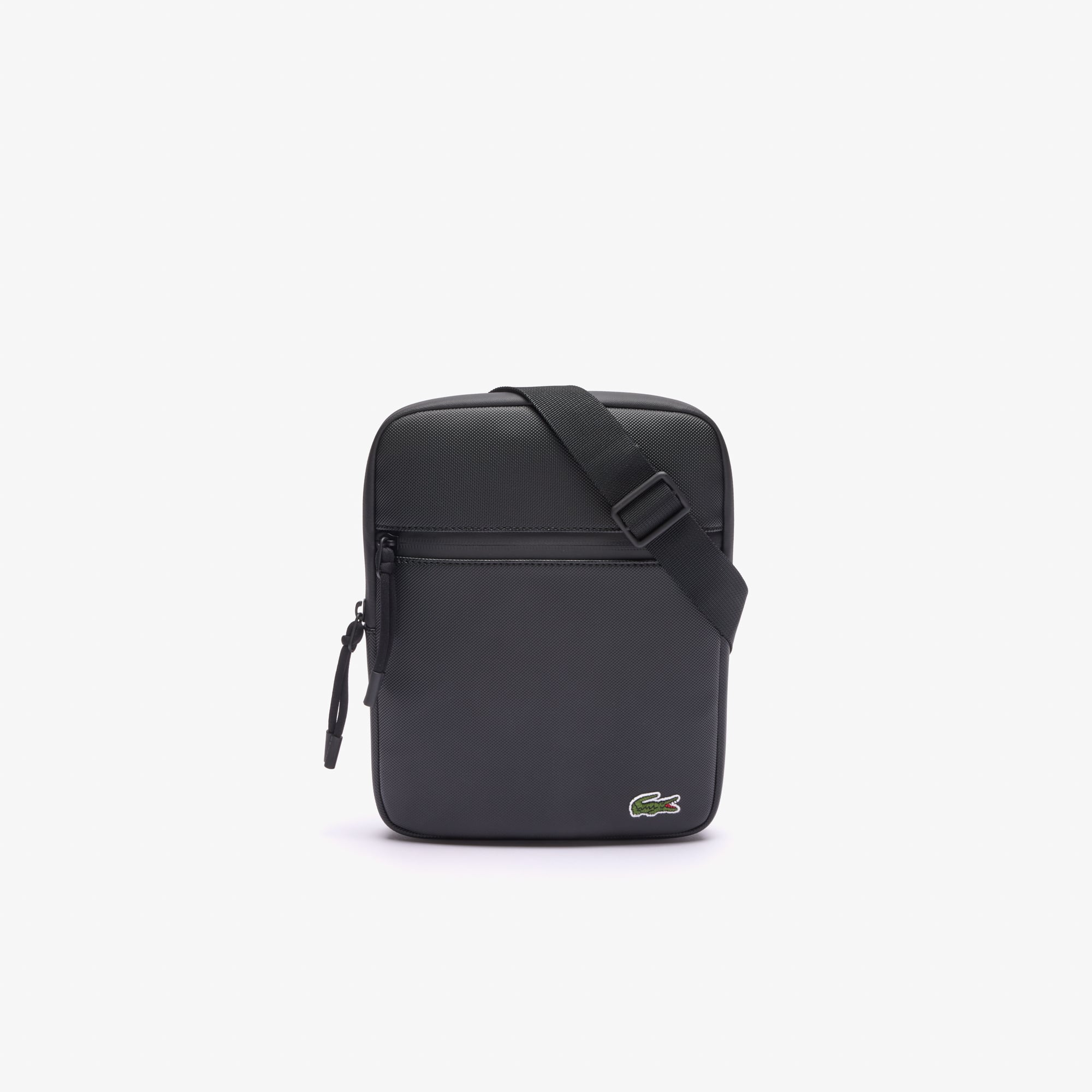 Lacoste Men's Medium Lcst Piqué Satchel - One Size In Black