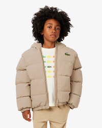 Kids' Embroidered Crocodile Hooded Puffer Jacket